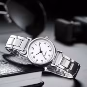 6pcs Fashionable Elegant Quartz Women'S Watch Set, Heart-Themed Necklace, Ring, Stud Earrings, And Bracelet Jewelry Suitable for All Occasions, Gift for Mom, Girlfriend, Jewelry Gift for All Holidays (Box Not Included) - Image 8
