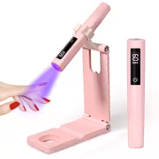 Portable 2-In-1 Nail Lamp with Stand, USB Rechargeable, LCD Display, Quick-Drying Flash Solidify Light for Gel Nails & Toenails - Image 3