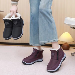 Fleece-lined Extra-thick Cold-resistant And Comfortable Side-zip Boots