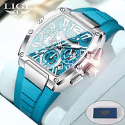 LIGE Square Men'S Watch Fashion Business Watch Casual Men'S Watch Sports Watch Chronograph Women'S Watch - Image 12