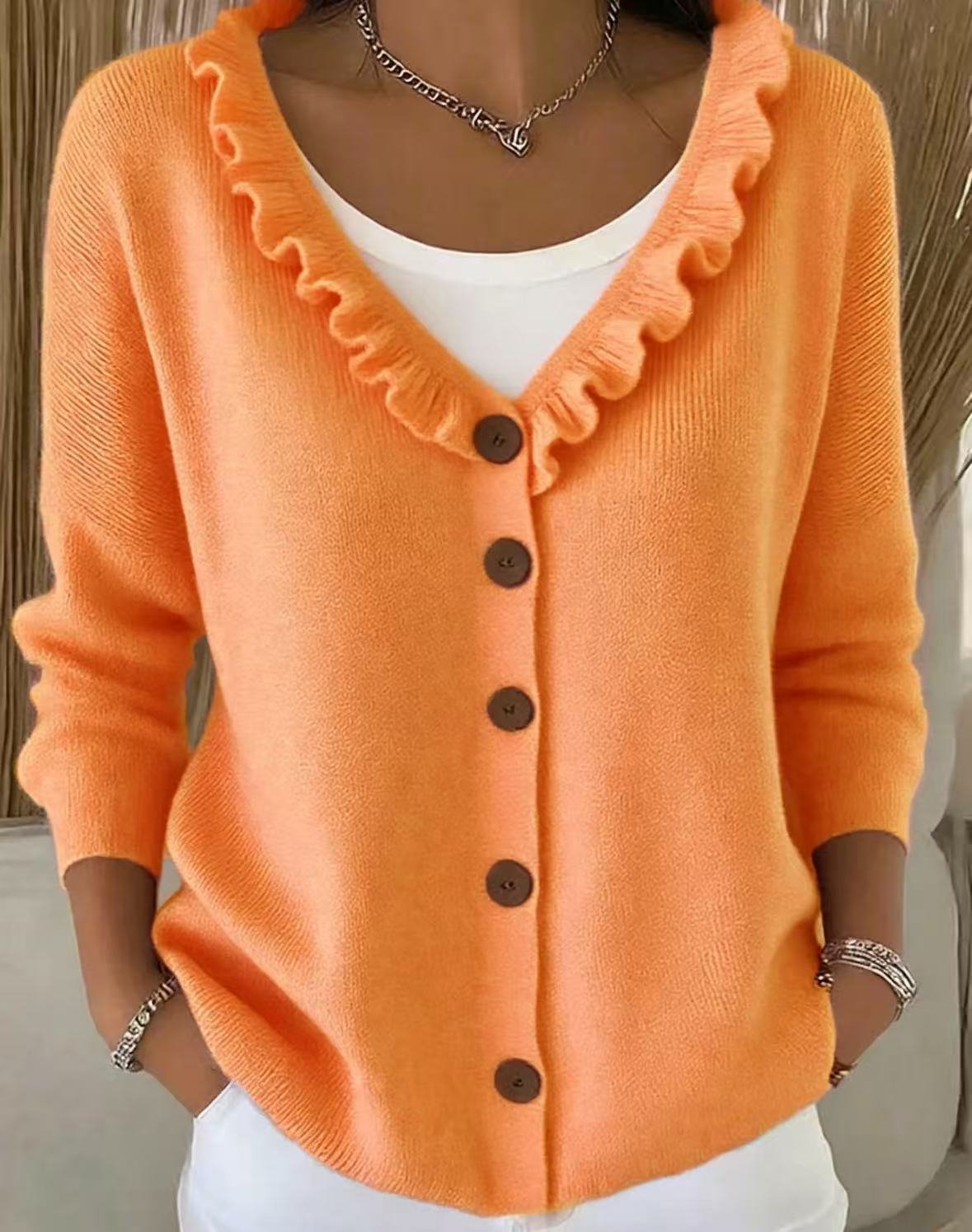 Single-breasted Cardigan Sweater Womens Coat - Image 10
