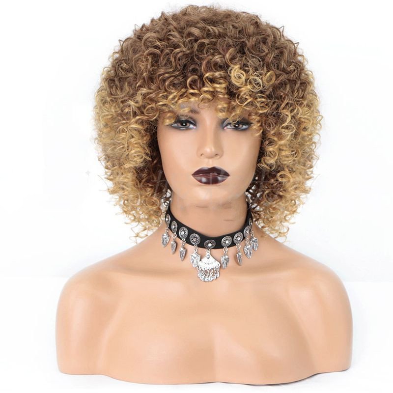 Cross-Border Wigs European And American Fashion African Small Curly Ladies Wigs Headgear Wig African Explosive Head - Image 6