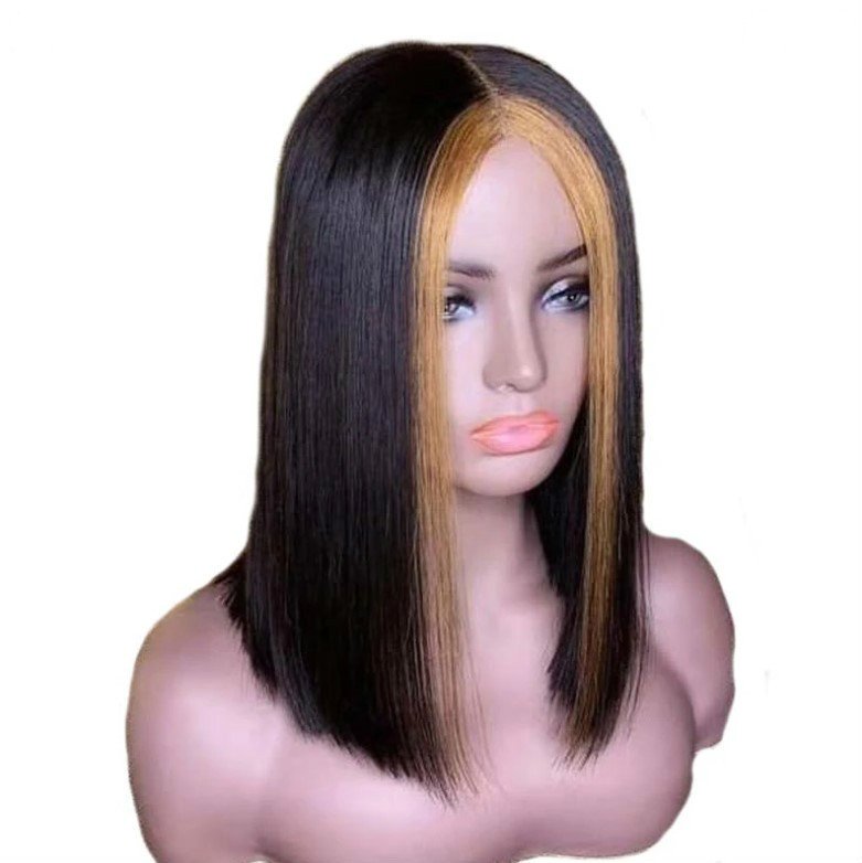 Explosion Style Front Lace Straight Hair Wig European And American Women'S Wig Short Straight Hair Human Hair Wigs - Image 5