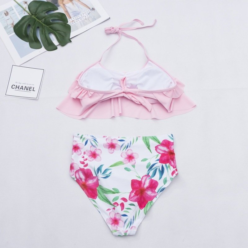 Sexy Fashion Multicolor Split Bikini Swimsuit