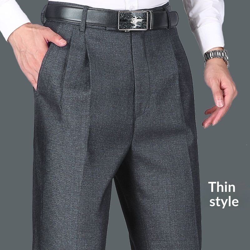 Mens Casual Double-pleat Trousers For Spring And Summer - Image 6