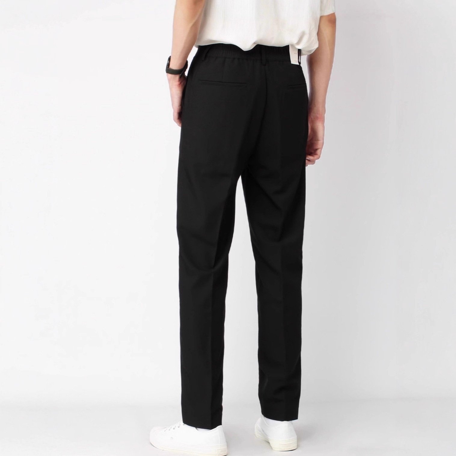 Lightly Mature-style Mens Tailored Trousers With A High-end Slim-fit Look - Image 3