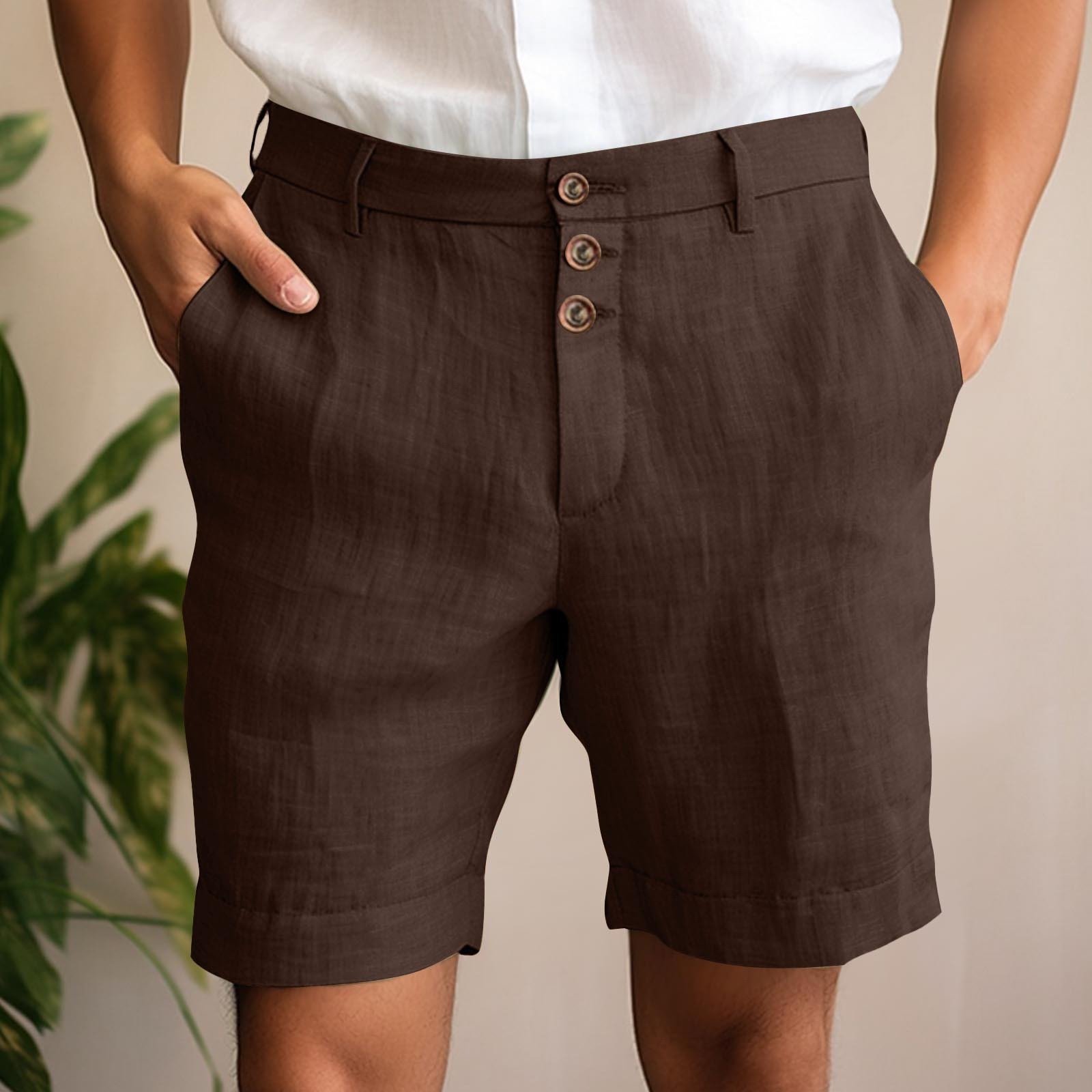 Comfortable And Breathable Cotton-blend Shorts For Leisure And Vacation - Image 5