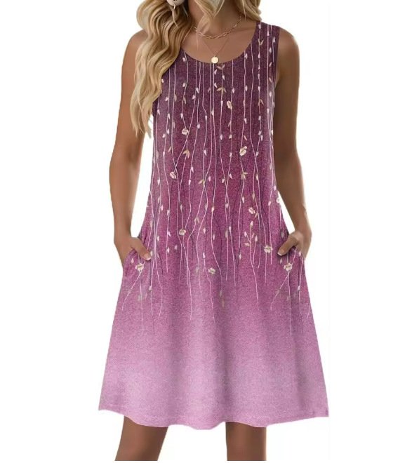 Summer Casual Resort-style Slip Dress - Image 3