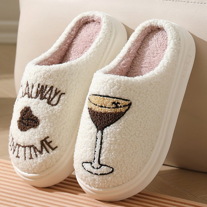 Couples Thick-soled Warm Cotton Slippers - Image 6