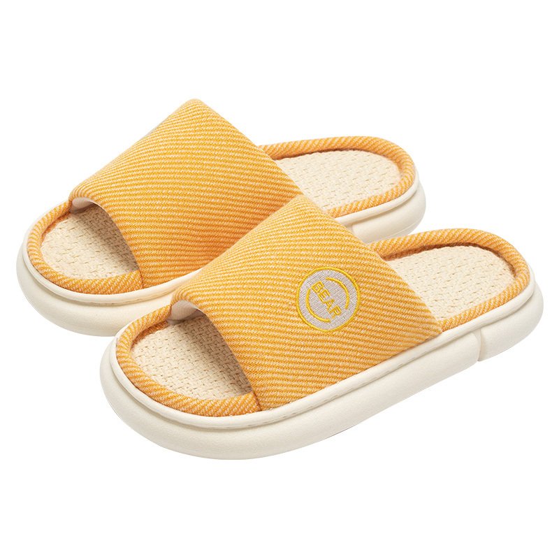 Household Spring And Autumn Indoor Home And Office Cotton And Linen Slippers - Image 7