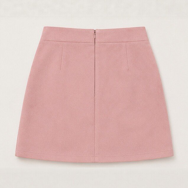 Retro Tassel-studded Faux Suede A-line Mini Skirt - Image 4