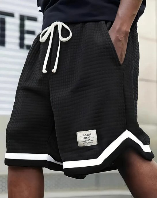 Men's Casual Loose Striped Webbing Trendy Plaid Sports Shorts - Image 6