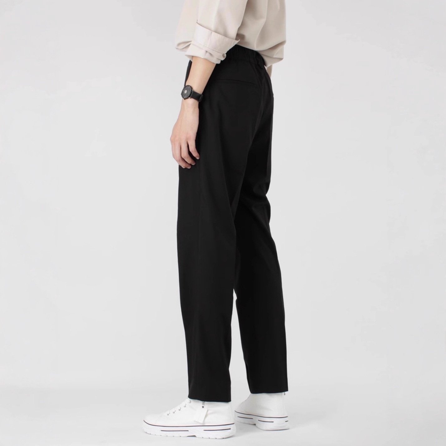 Lightly Mature-style Mens Tailored Trousers With A High-end Slim-fit Look - Image 7