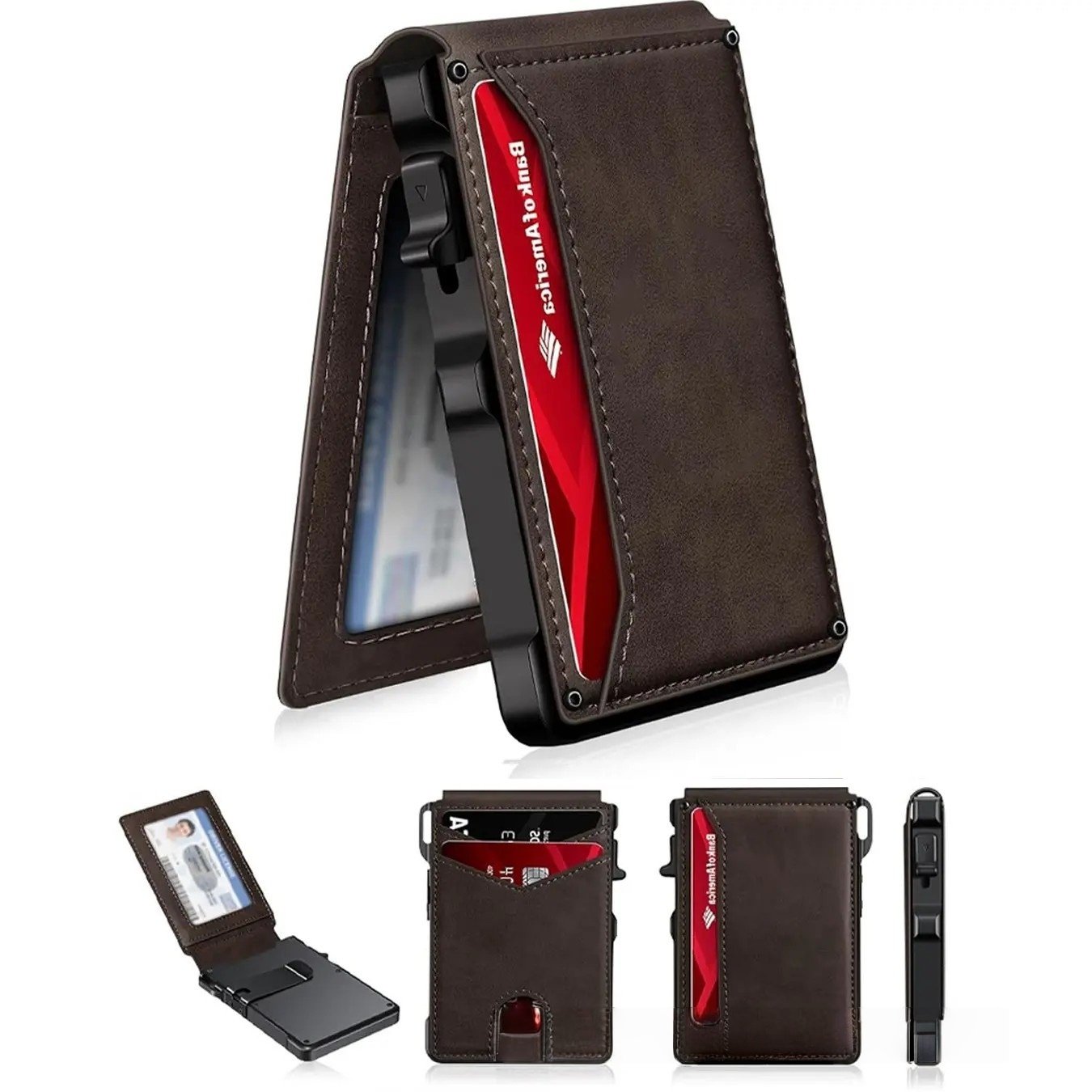 Amazon Bestseller Dual-Fold Carbon Fiber Flip Wallet - Image 5