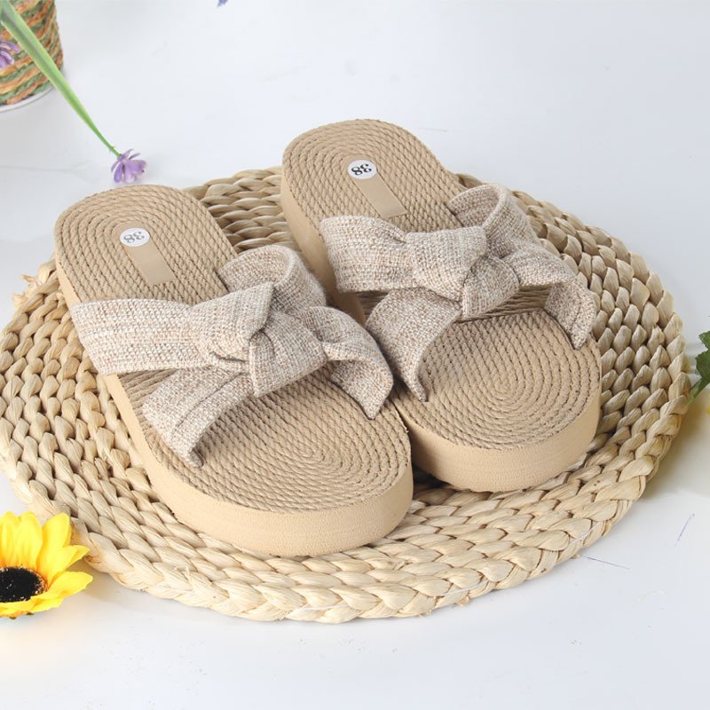 Summer New Breathable Bow-Knot Round-Toe Womens Sandals - Image 4