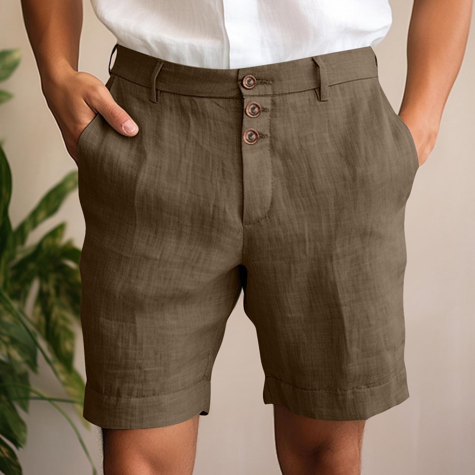 Comfortable And Breathable Cotton-blend Shorts For Leisure And Vacation - Image 2