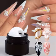 KUFI 3D Sculpting Nail Gel Suitable for DIY Nail Art, Transparent Solid Building Gel for 3D Nail Extensions, Anti-Stick Hand Extension Gel for Shaping & Carving, Professional Sculpting Gel for, - Nail Decoration - Image 3