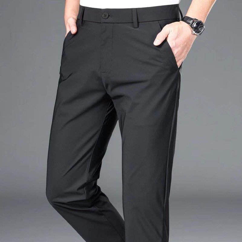 Straight-leg Stretch Mens Casual Dress Pants - Image 2