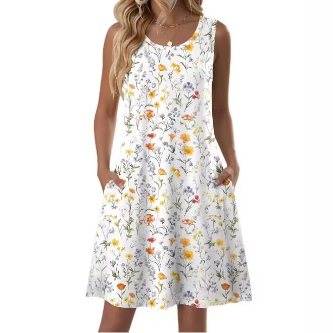 Summer Casual Resort-style Slip Dress - Image 8