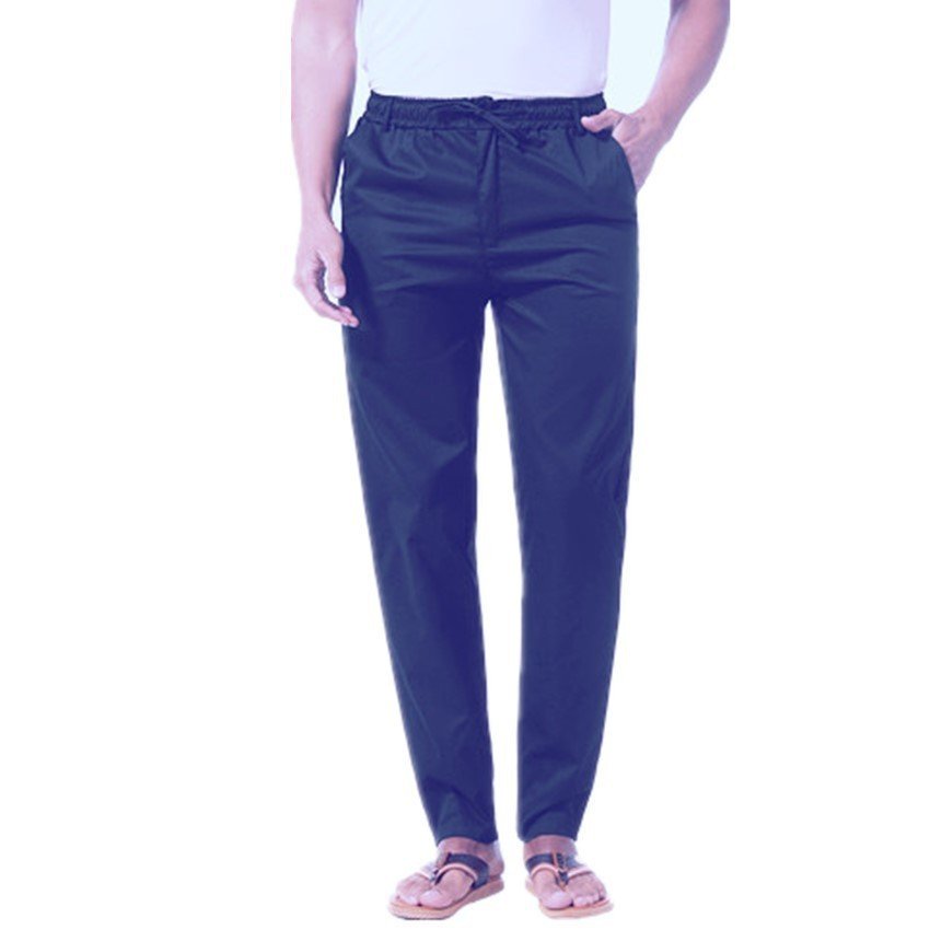 New Mens Solidcolor Linen Cotton Looseit Casual Pants - Image 5
