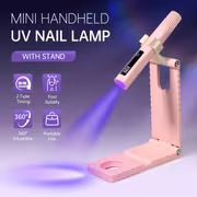 Portable 2-In-1 Nail Lamp with Stand, USB Rechargeable, LCD Display, Quick-Drying Flash Solidify Light for Gel Nails & Toenails - Image 5