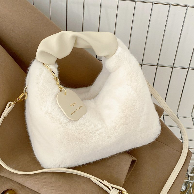 Winter Tote Cute Plush Women - Image 3