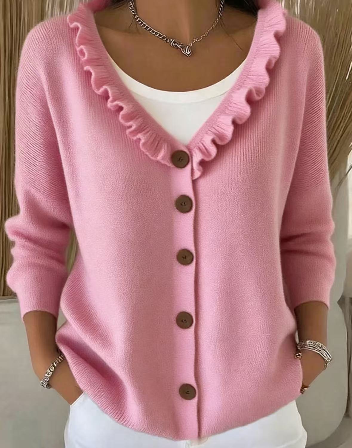 Single-breasted Cardigan Sweater Womens Coat - Image 7