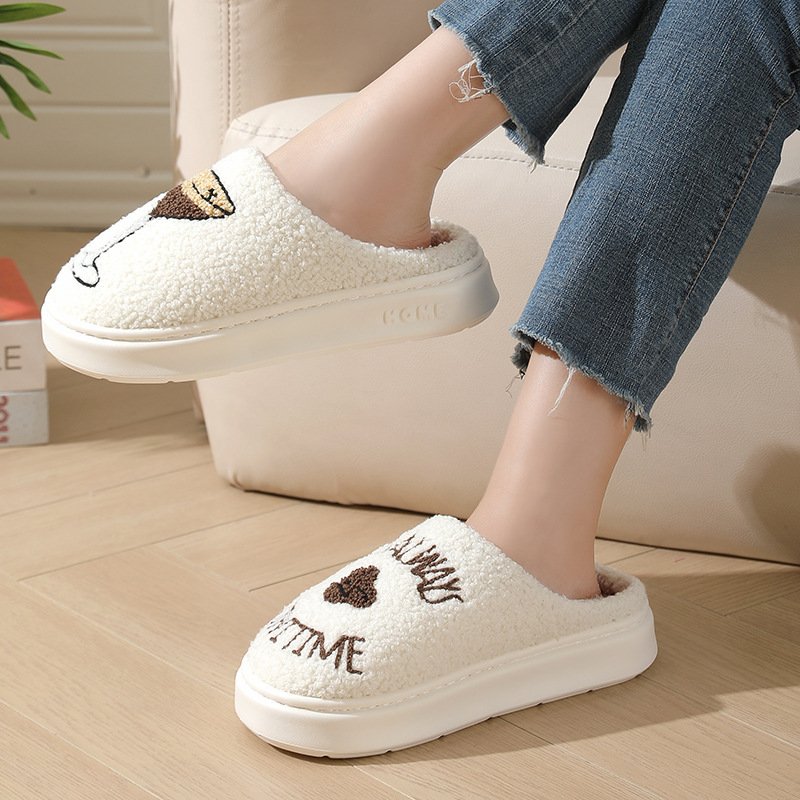 Couples Thick-soled Warm Cotton Slippers - Image 2