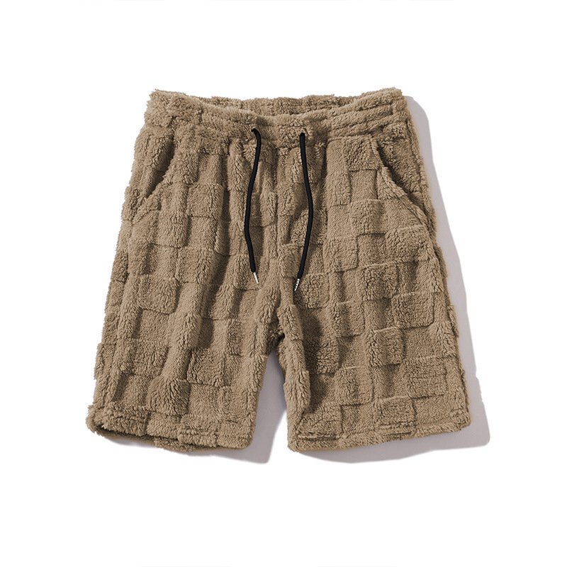 Straight-leg Plaid Mens Athletic Shorts - Image 2