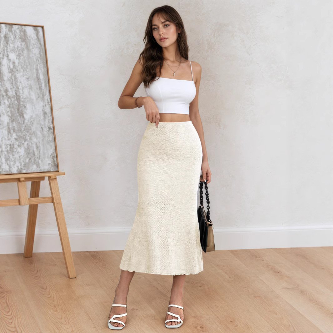 Elegant Sheath Mermaid Skirt Midi Skirt - Image 2