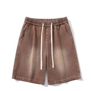 Washed Denim Shorts For Men And Women