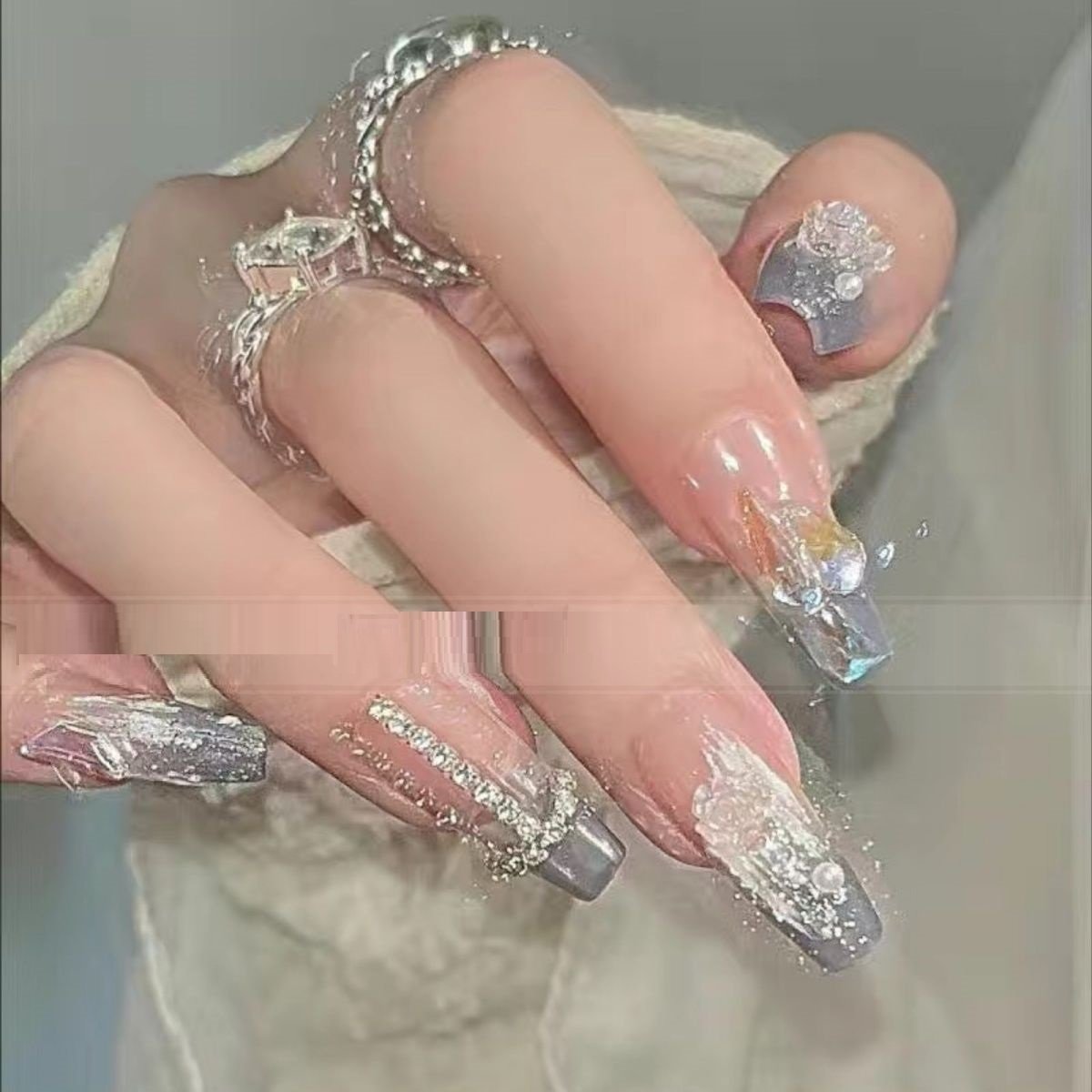 Advanced Bride Hand Customized False Nail Patch - Image 4