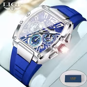 LIGE Square Men'S Watch Fashion Business Watch Casual Men'S Watch Sports Watch Chronograph Women'S Watch - Image 10