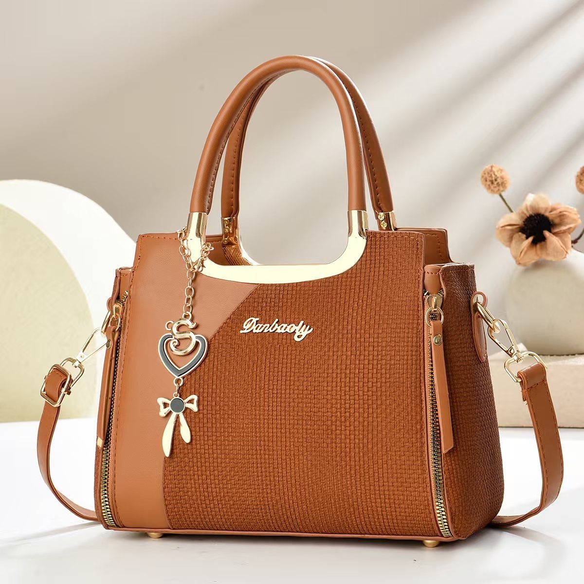 Crossbody Small Square Bag Chic Handheld Tote Shoulder - Image 3