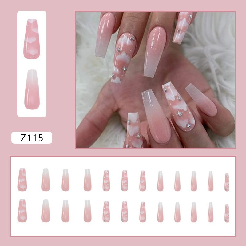 Women's Detachable Long Ballerina Nail Stickers - Image 4
