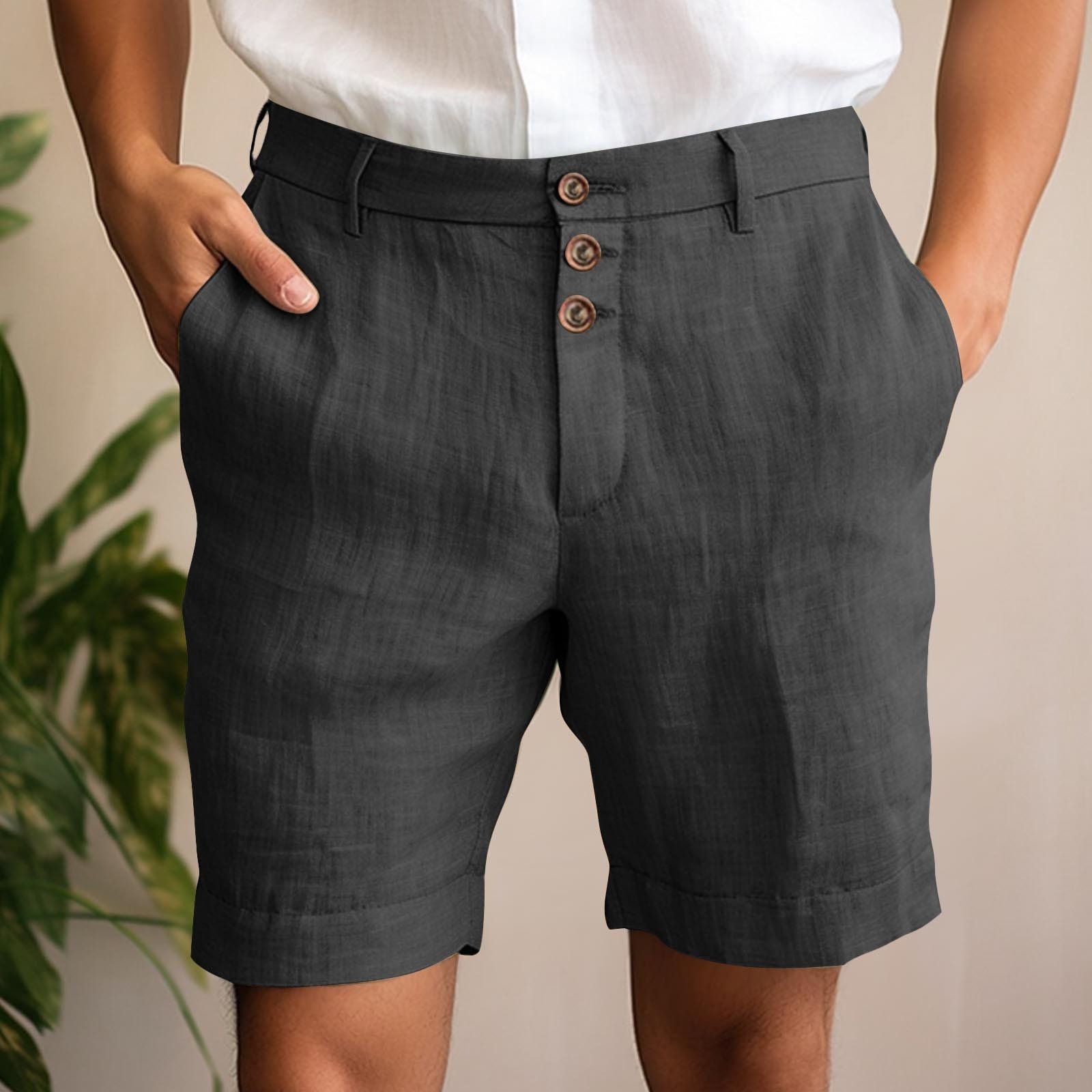 Comfortable And Breathable Cotton-blend Shorts For Leisure And Vacation - Image 6