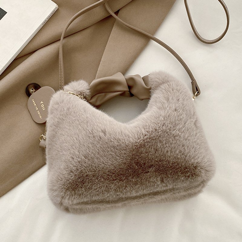 Winter Tote Cute Plush Women - Image 8