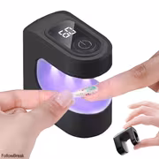 Portable Mini Nail Lamp with Digital Display and USB Charging, Gel Light, Suitable for Home and Salon Use with Hardening Gel Nails - Image 2
