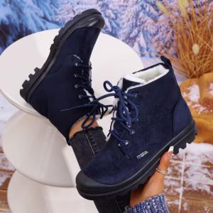 Winter Plus Size Women'S Snow Boots - Cold And Warm Boots, Plus Velvet Padded Inner Outdoor Cold-Resistant Snow Shoes, Comfortable Solid Color Women'S Boots, Suitable for Outdoor Travel Boots on Snowy Days