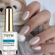 Spring Summer Pearl White Armor Strengthener - YSYW 10ML Nail Oil, Natural Quick-Dry, No Light Needed, Easy Application, Long-Lasting Glossy Square, Pearlescent Effect, Salon-Quality Manicure, Suitable for Daily Commute Wear - Image 2