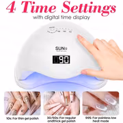 HOTU LED Nail Lamp, USB Portable Gel Nail Dryer with Auto Sensor & Timer, Quick Drying Nail Art Light for Home Salon - Image 2