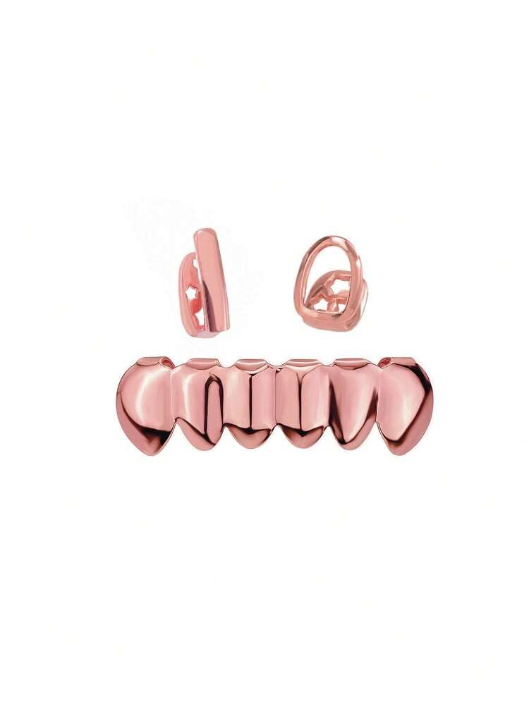 1 Set Shiny Vertical Striped Hollow Combination 6 Shiny Tooth Decor Accessories, Unisex For Party, Daily Wear - Image 7