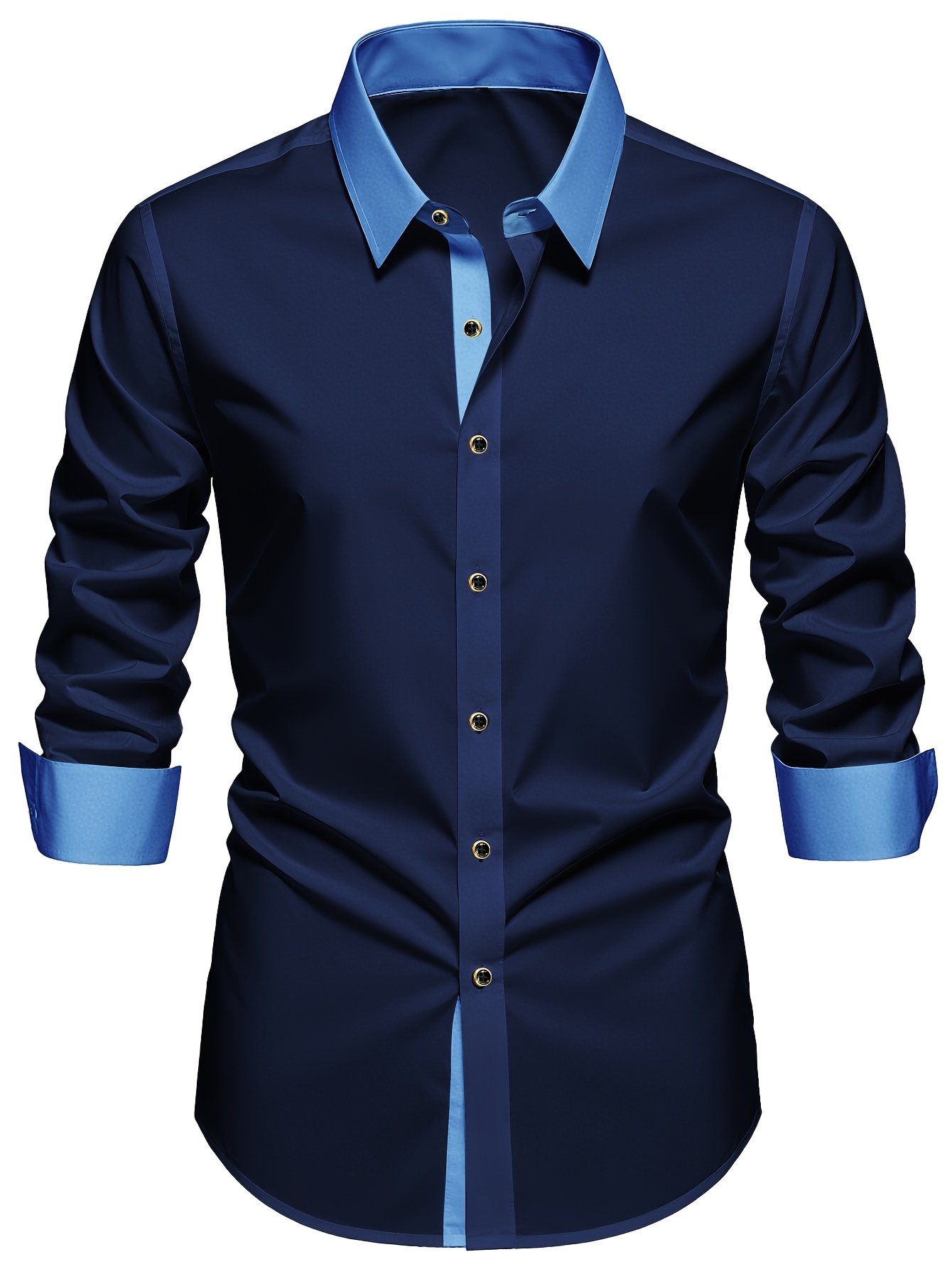 1pc Men'S Shirt/Men'S Outfit/Men'S Designer Clothing/Spring Fall Dark-Toned Shirts, Multi-Color Options, Vacation Outdoor Long Sleeve, Men'S Long Sleeve Western Style Slim Fit Professional Business Casual Formal Single-Button Shirt, Workwear