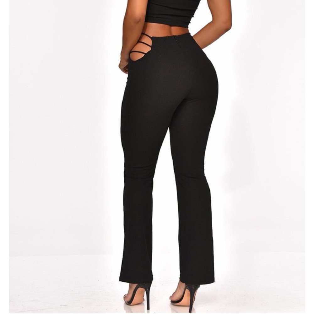 Solid Color Ladies Slim Slimming Long-leg Pants - Image 5