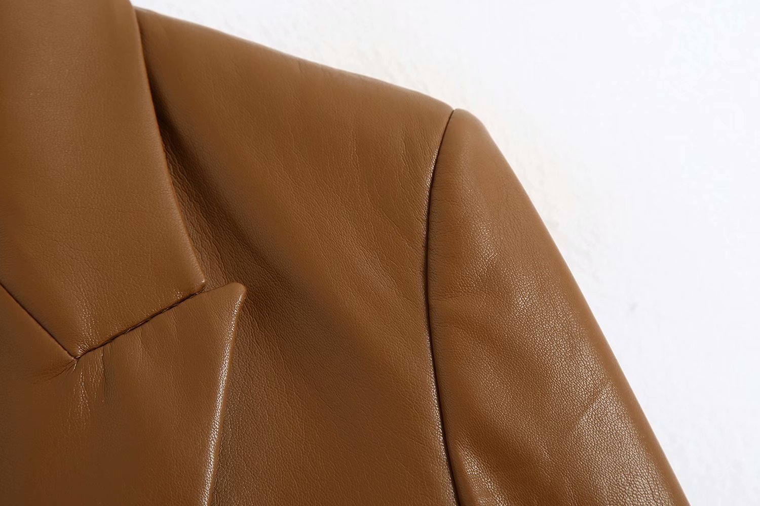 European And American Pu Imitation Leather Suit Jacket Women - Image 4