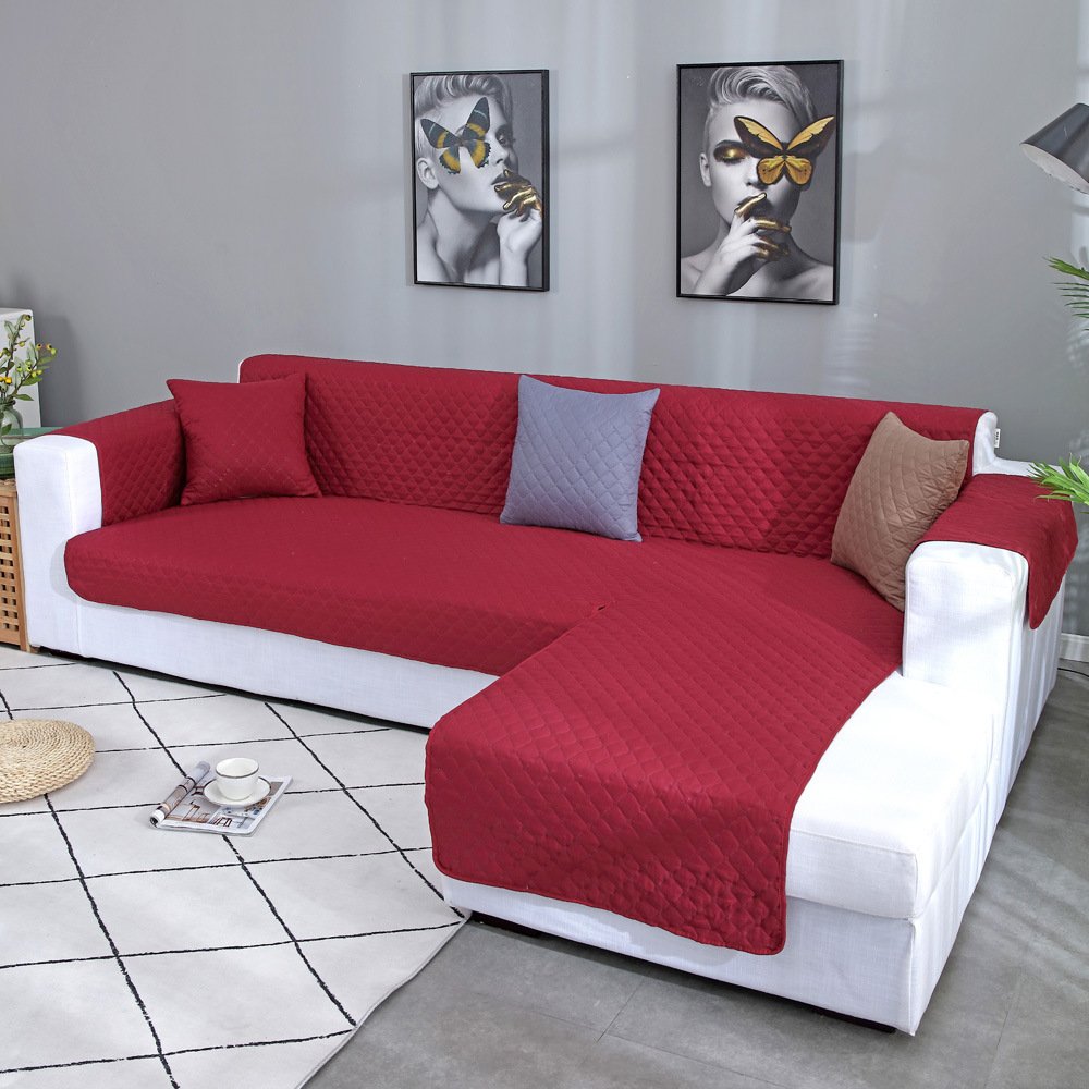 Cross-Border Hot-Selling Left And right Chaise Longue Universal Combination Sofa Cover Amazon With Integrated Waterproof Pet Sofa Cushion - Image 4