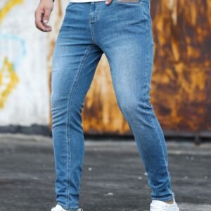 Manfinity Homme Men Cotton Slant Pocket Skinny Jeans