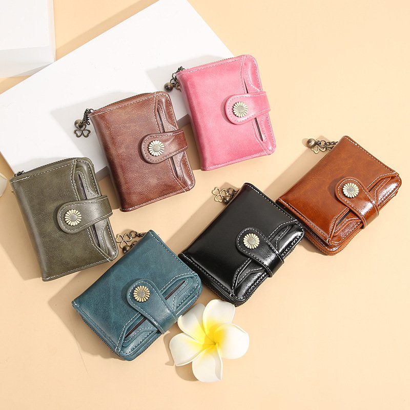 New Womens Wallet Fashionable Tassel Design Zip-around Short Style With Multiple Card Slots - Image 3