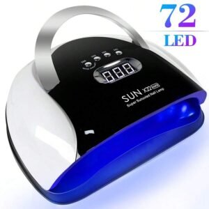 LIMEGIRL SUN X22 MAX UV LED Nail Dryer Lamp, High Power Professional UV Nail Dryer Lamp, Suitable For Gel Manicure, 72 LED Beads, Fast Curing Gel Polish Lamp