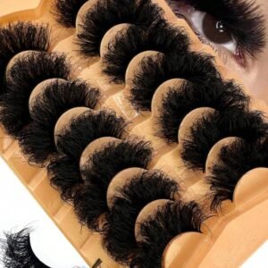 7 Pairs 9D Thick 25mm Long Synthetic Mink Eyelashes, Fluffy & Glamorous Cat Eye Dramatic Lashes For Makeup, Curled DD Volume Look, Reusable Faux Mink False Eyelashes Strip Lashes, Lashes, Eyelashes, Fake Lashes